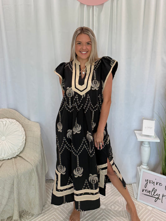 Coconut Palms Dress (Pockets!)