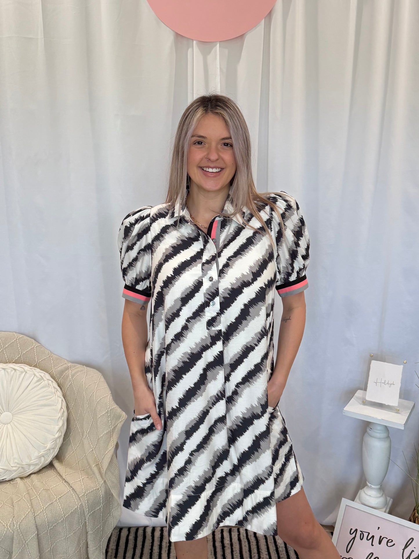 Soft Clean Onyx Dress (Pockets!)