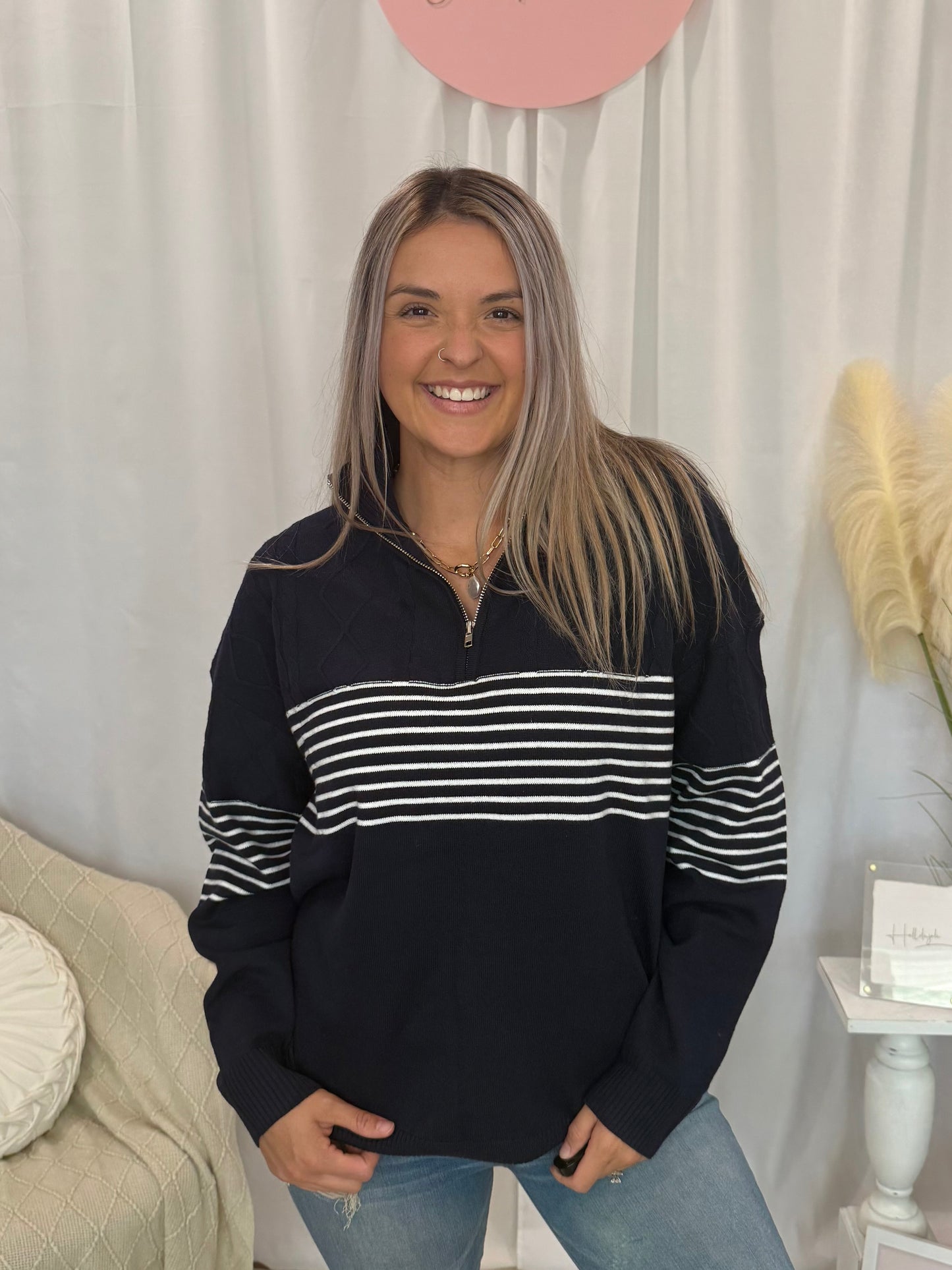 Cozy Navy Sweater