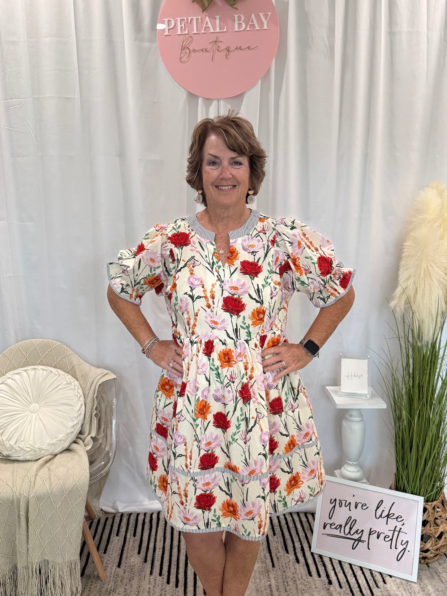 Fun In Floral Dress