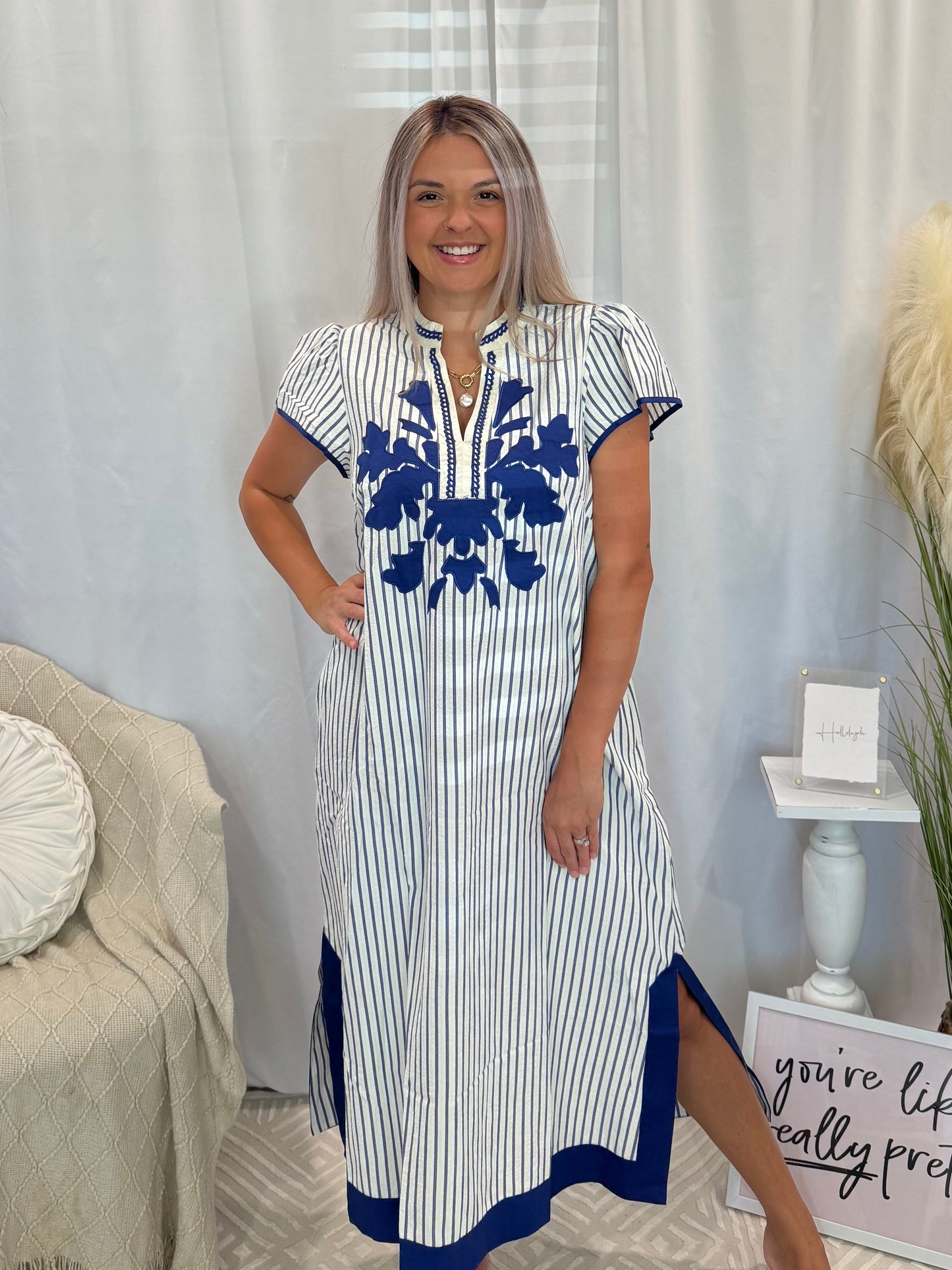 Coming in Cobalt Dress (Pockets!)