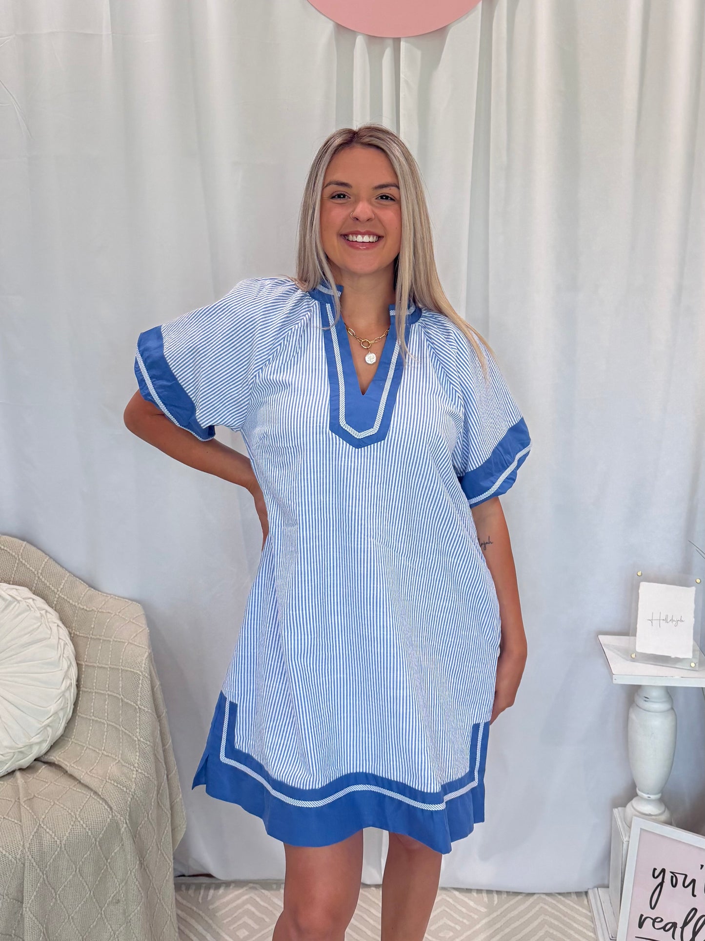 Blue Bliss Dress (Pockets!)