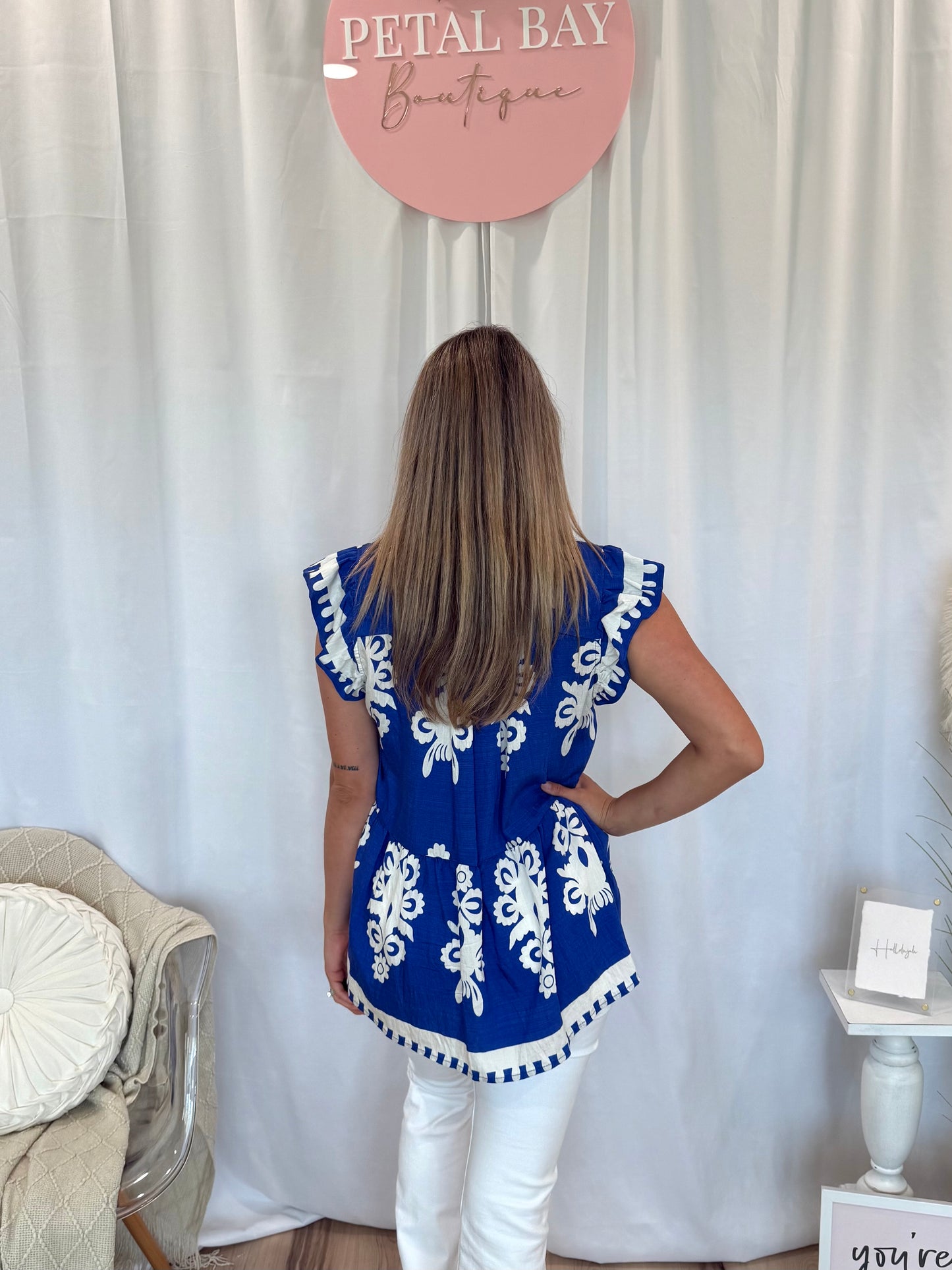 Cobalt Nola Top