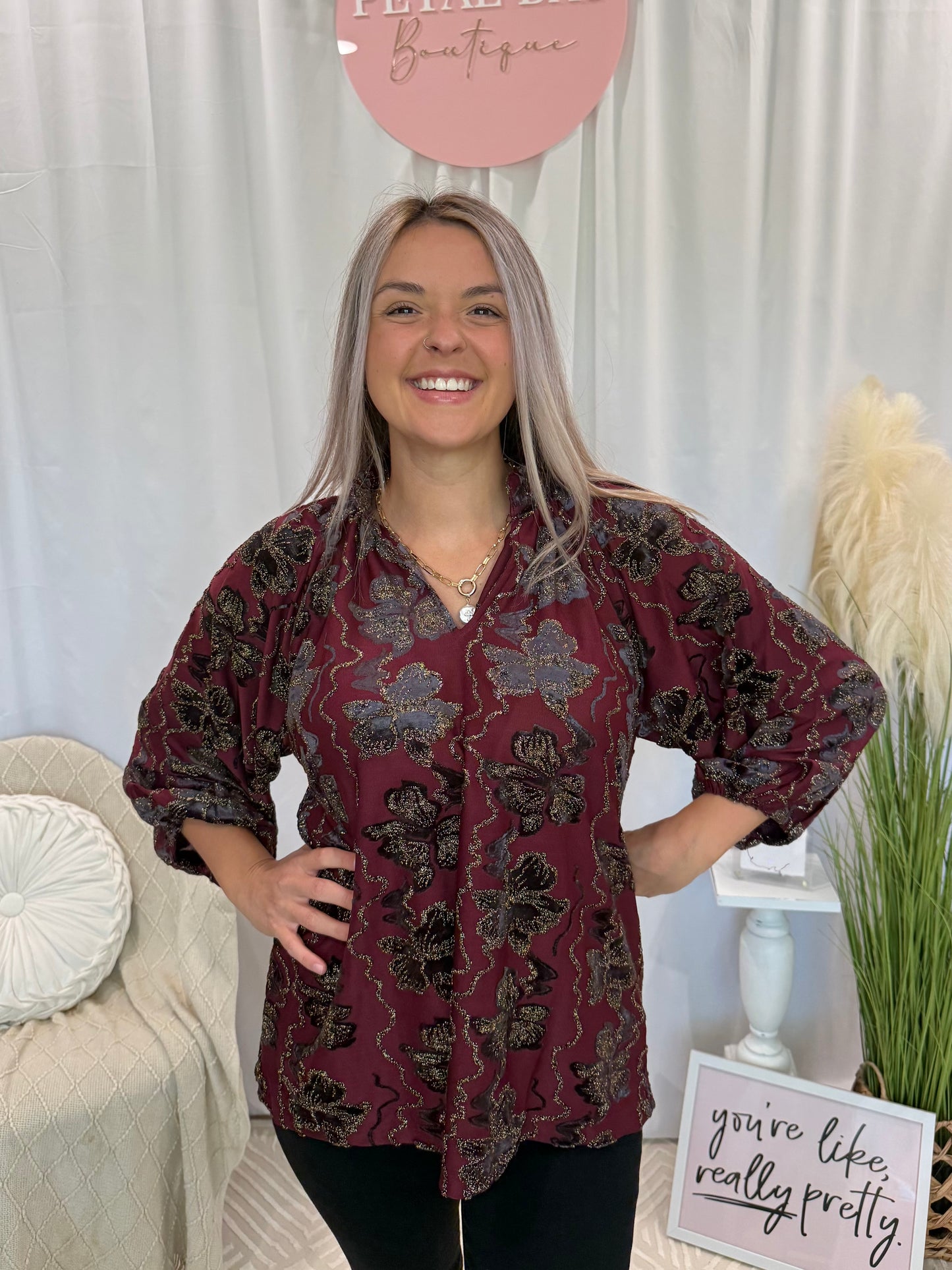 Wine Glow Top