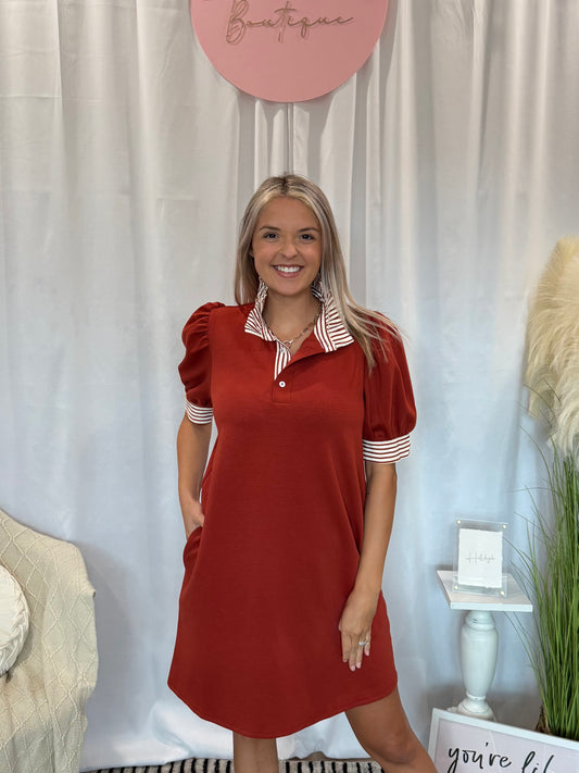 Pumpkin Drizzle Dress (Pockets!)