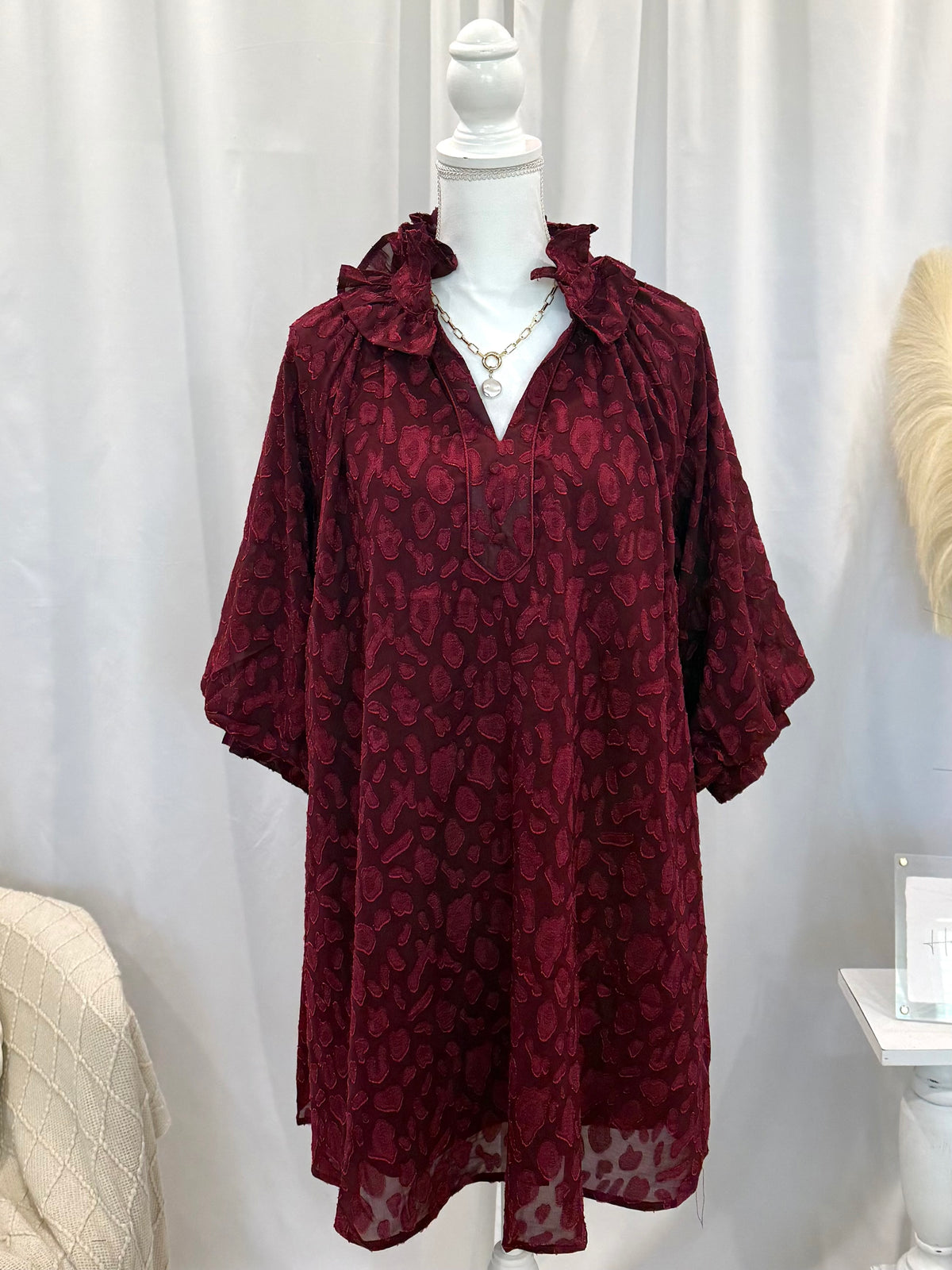 Catch Me in Wine Colored Dress (Pockets!)
