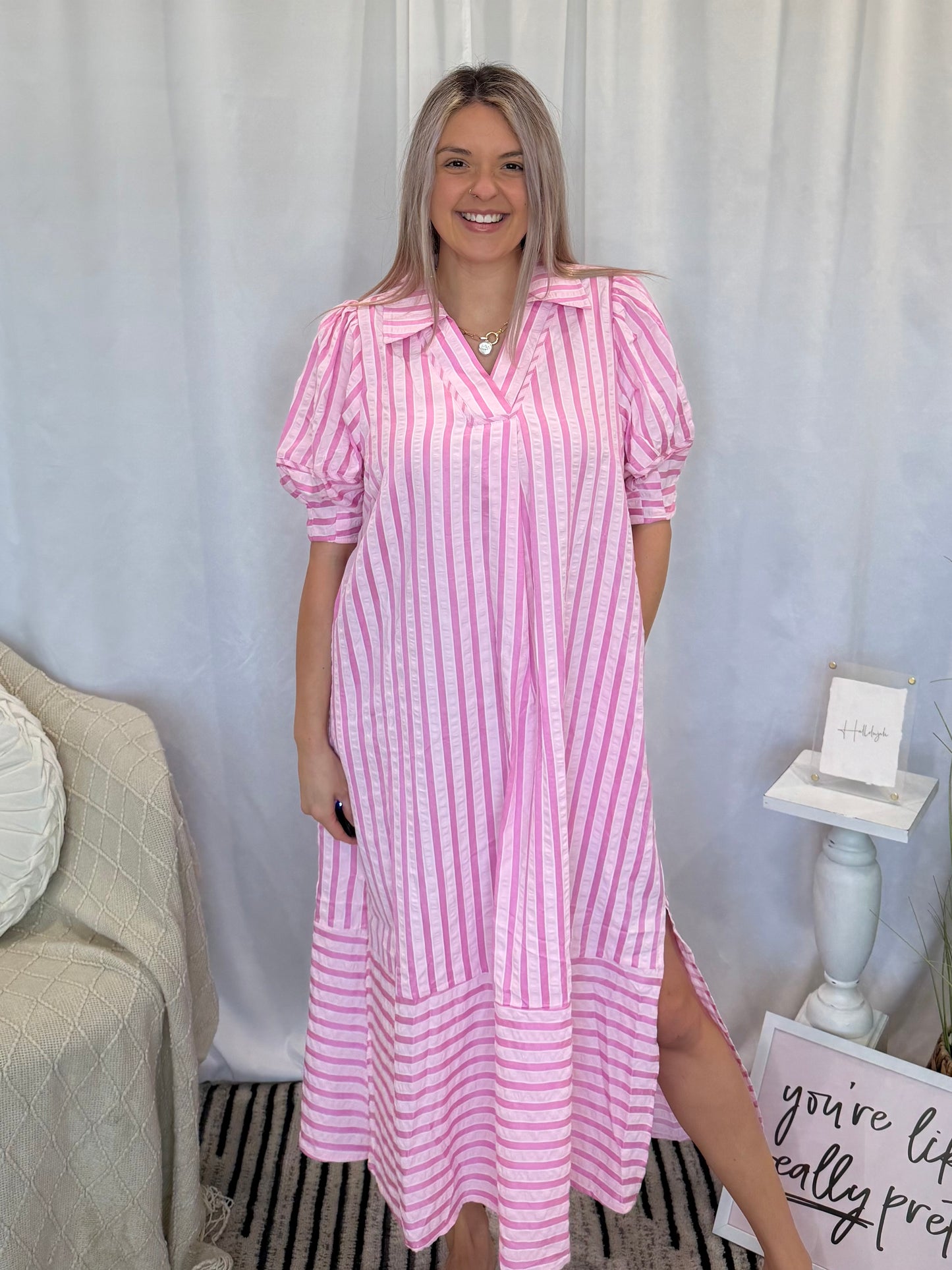 Pink Bliss Dress (Pockets!)