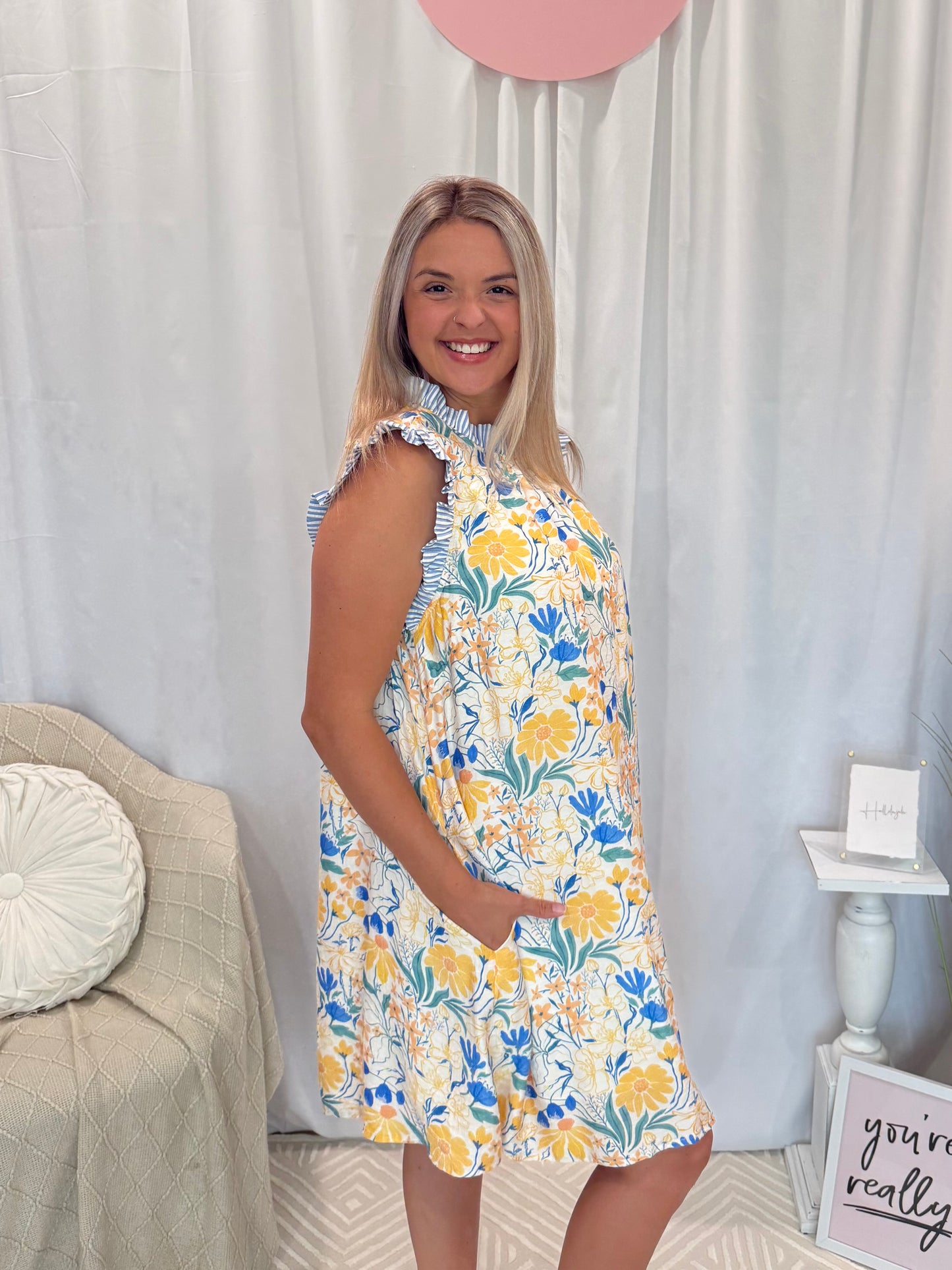Honey Haze Dress (Pockets!)
