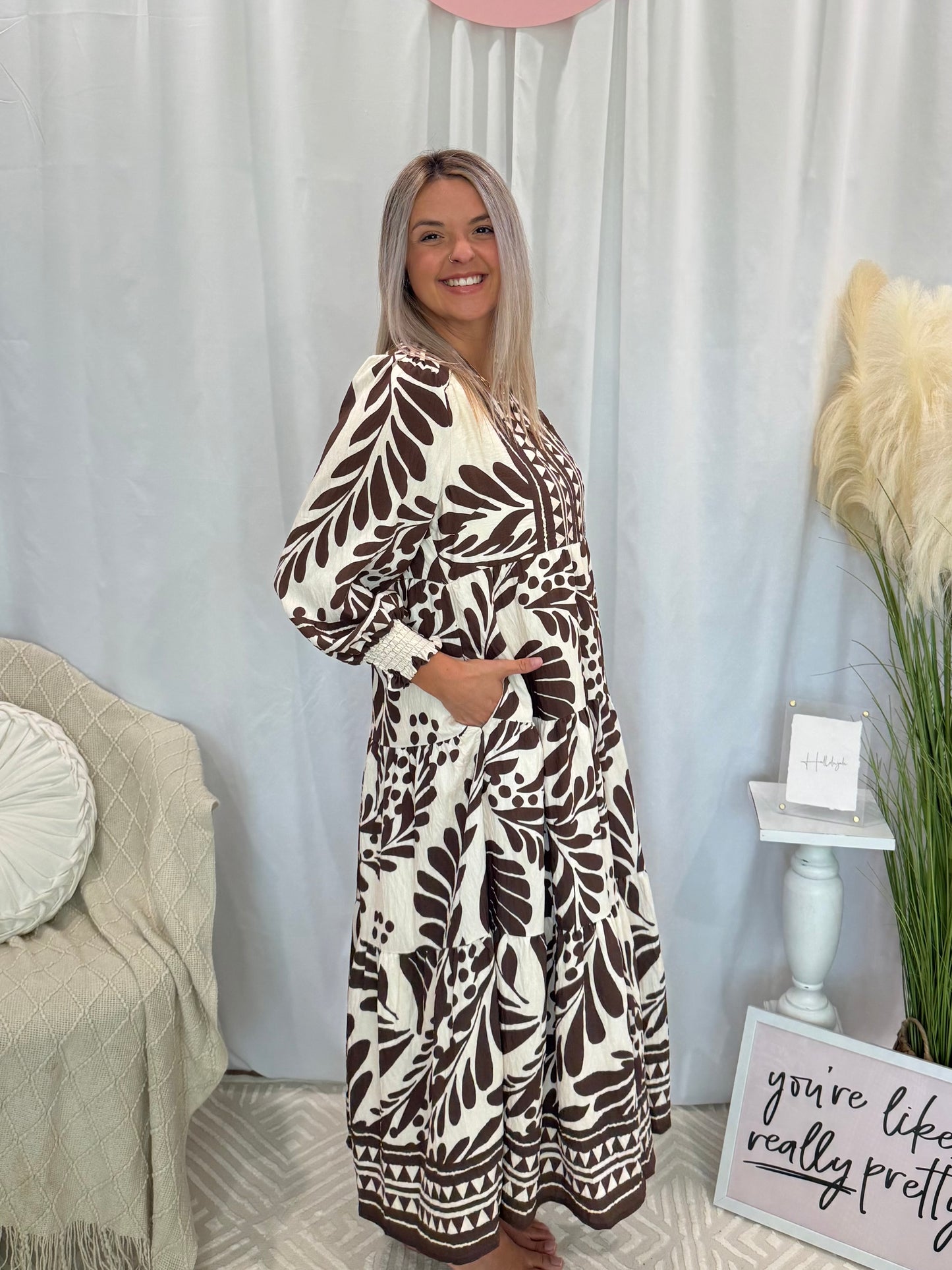 Chocolate Delight Dress (Pockets!)