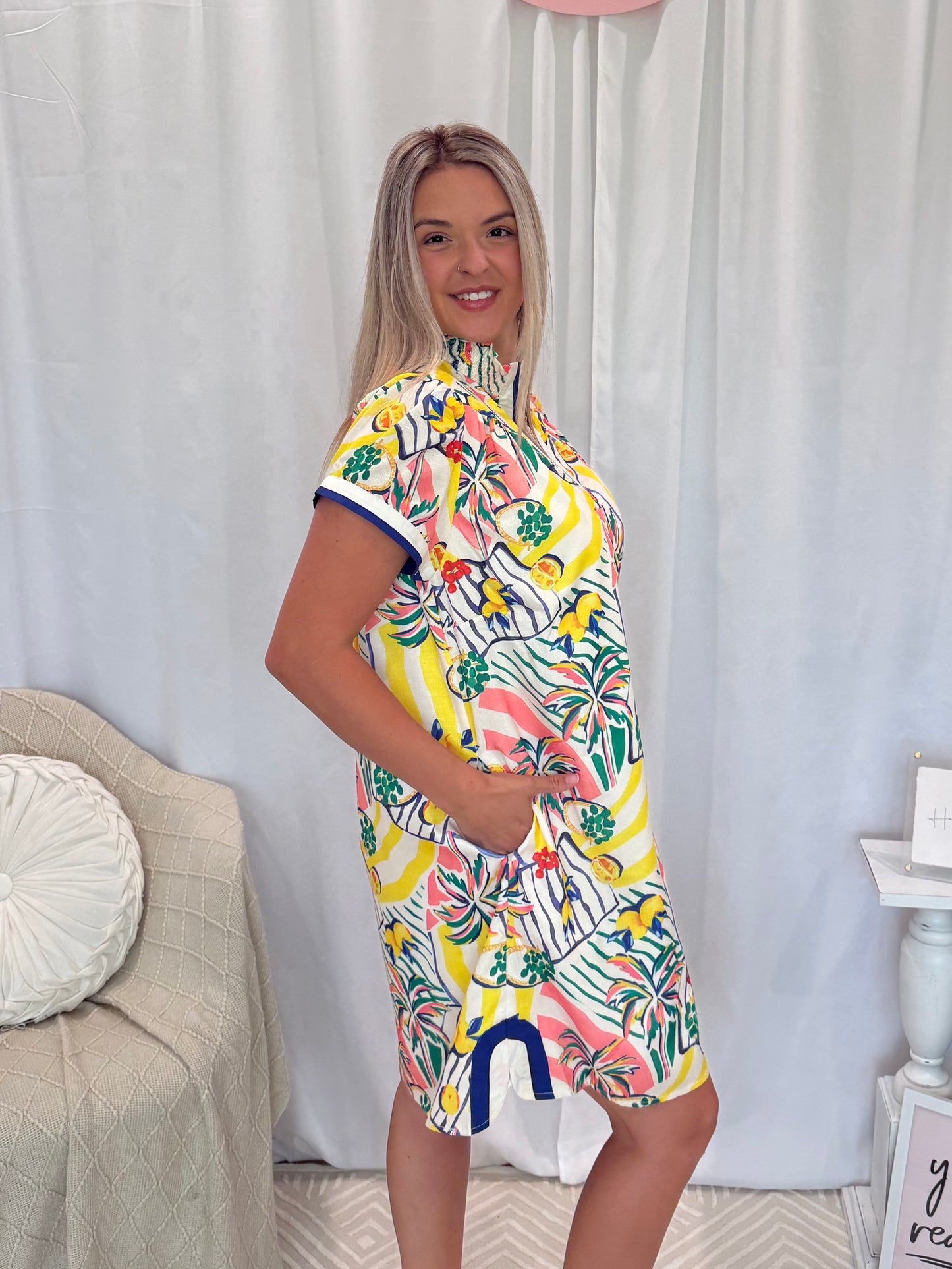 Lemon Love Dress (Pockets!)