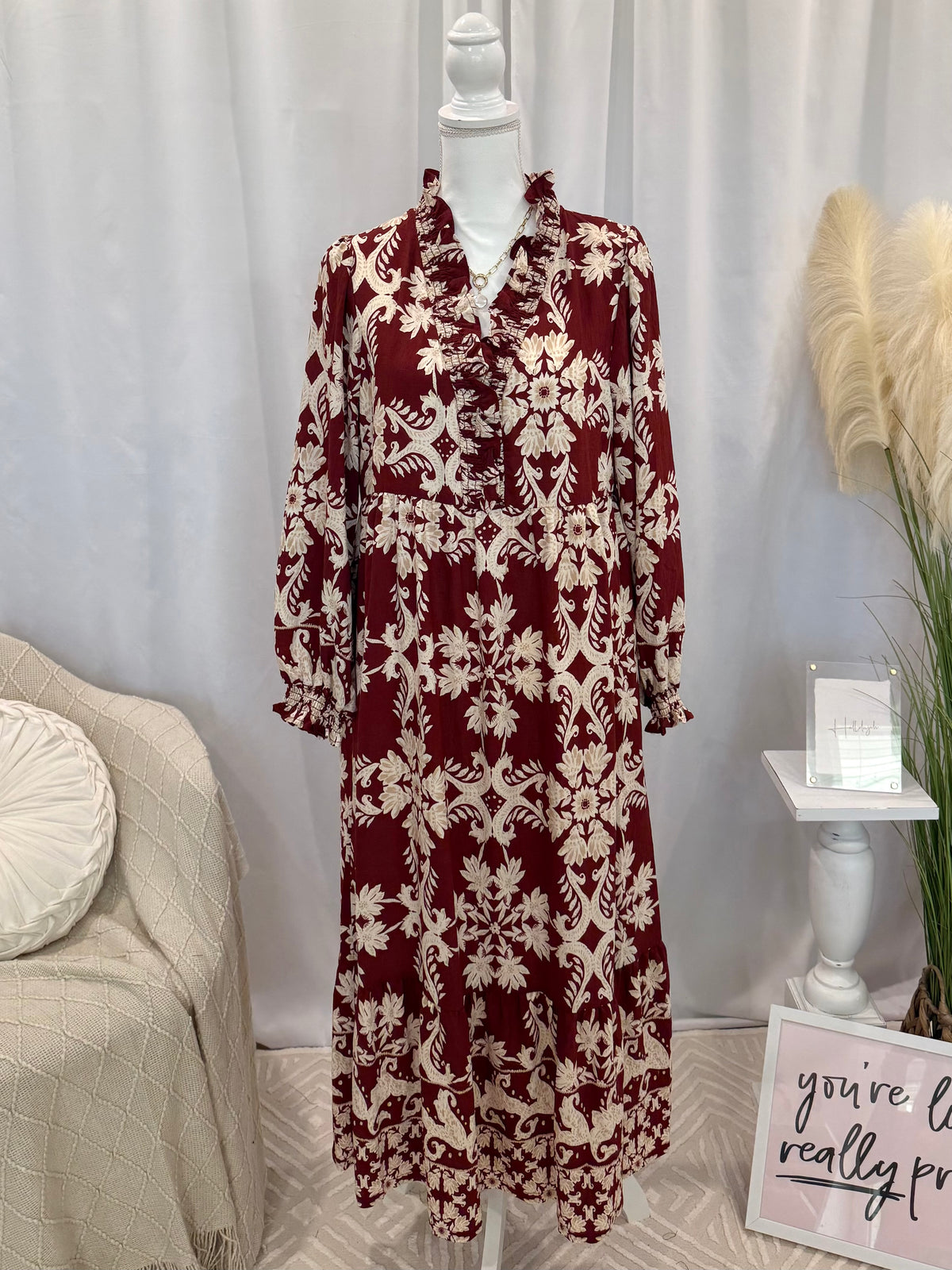 Smoky Rust Dress (Pockets!)