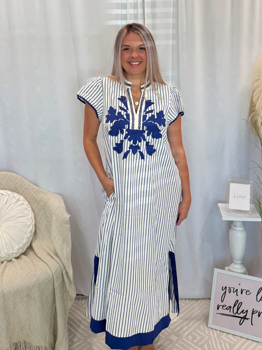 Coming in Cobalt Dress (Pockets!)