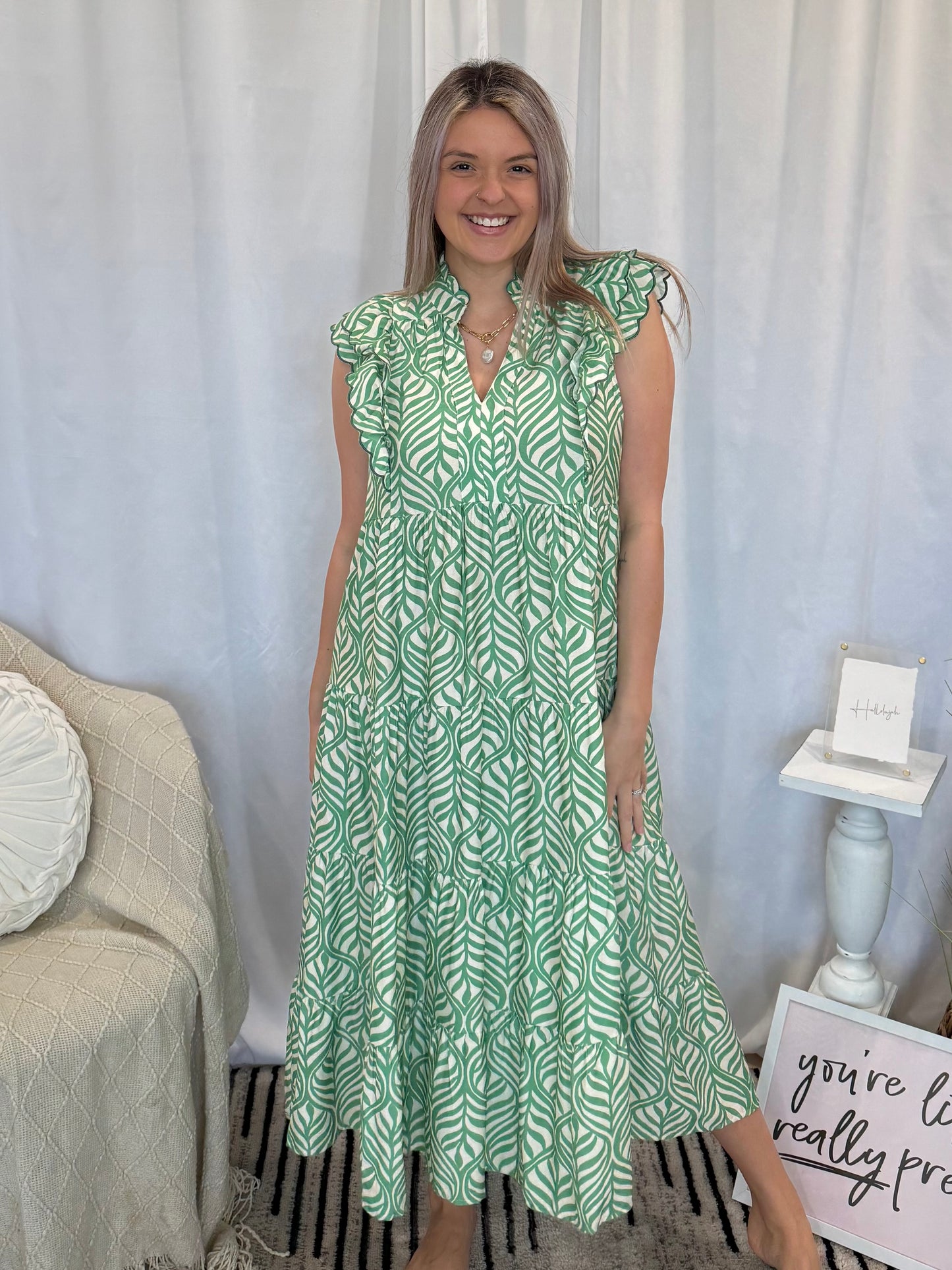 Green As Ever Dress