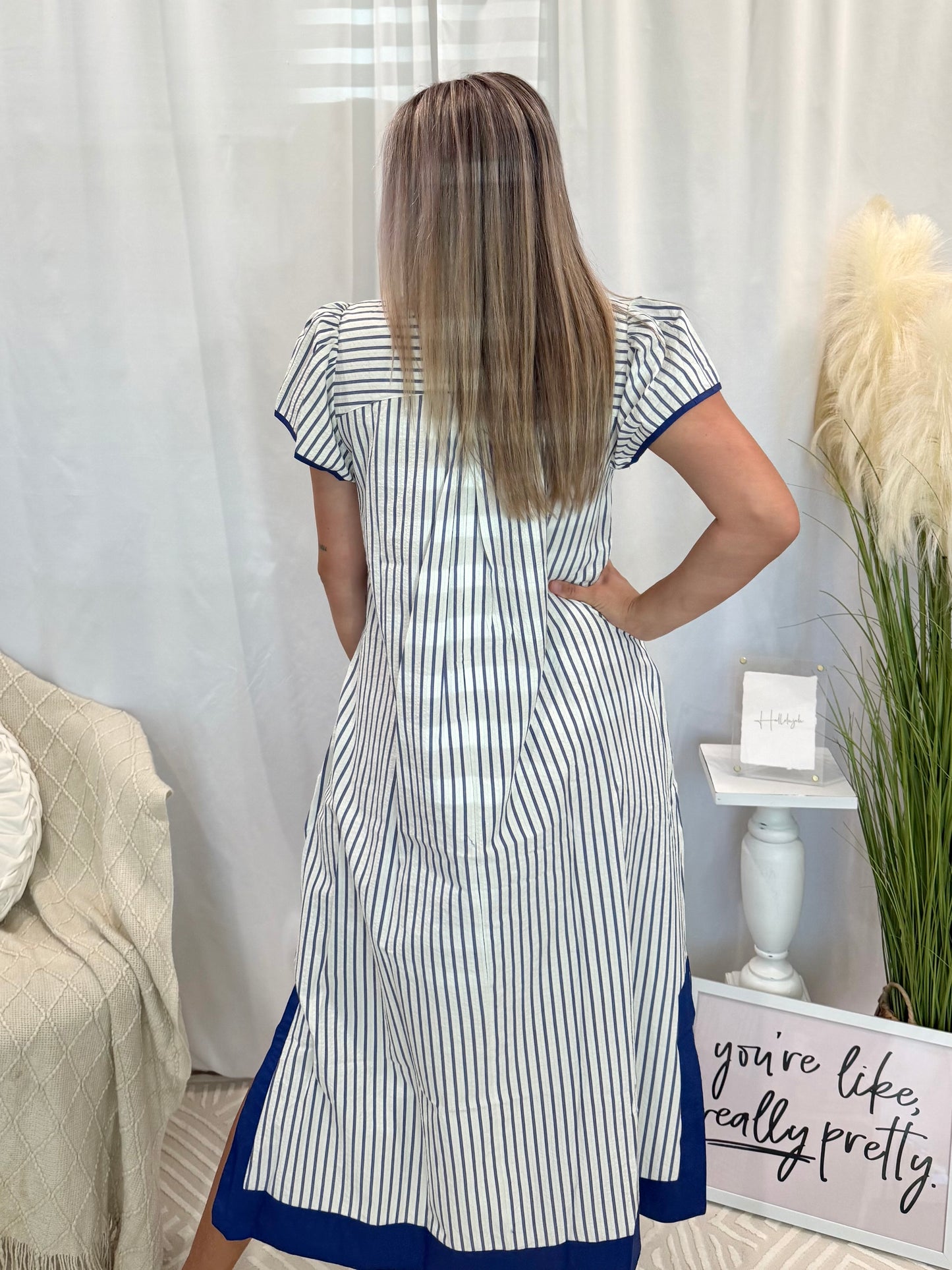 Coming in Cobalt Dress (Pockets!)