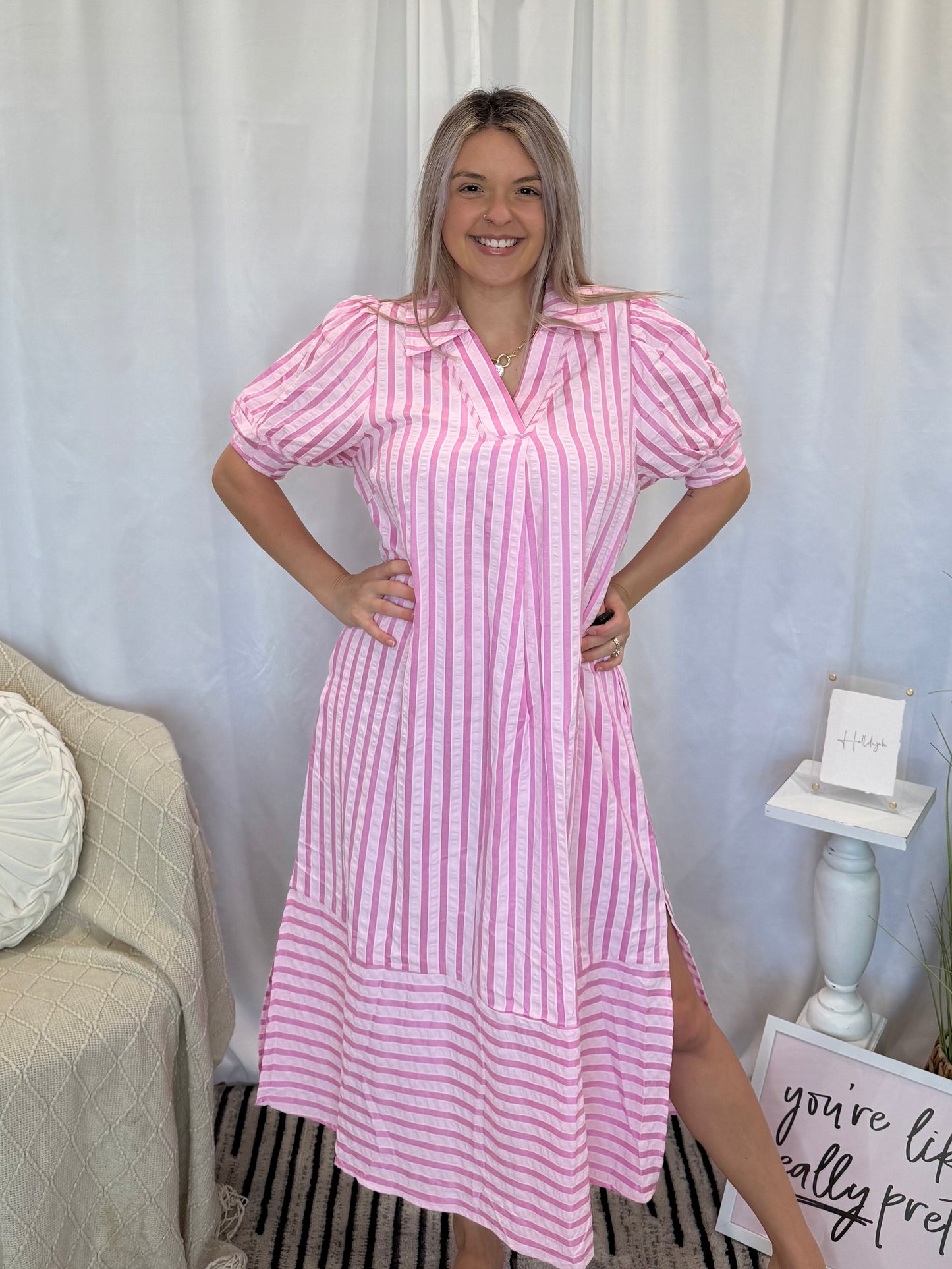 Pink Bliss Dress (Pockets!)