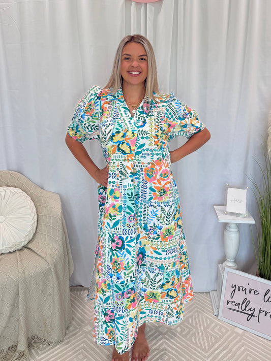 Mint & Sage Dress (Pockets!)