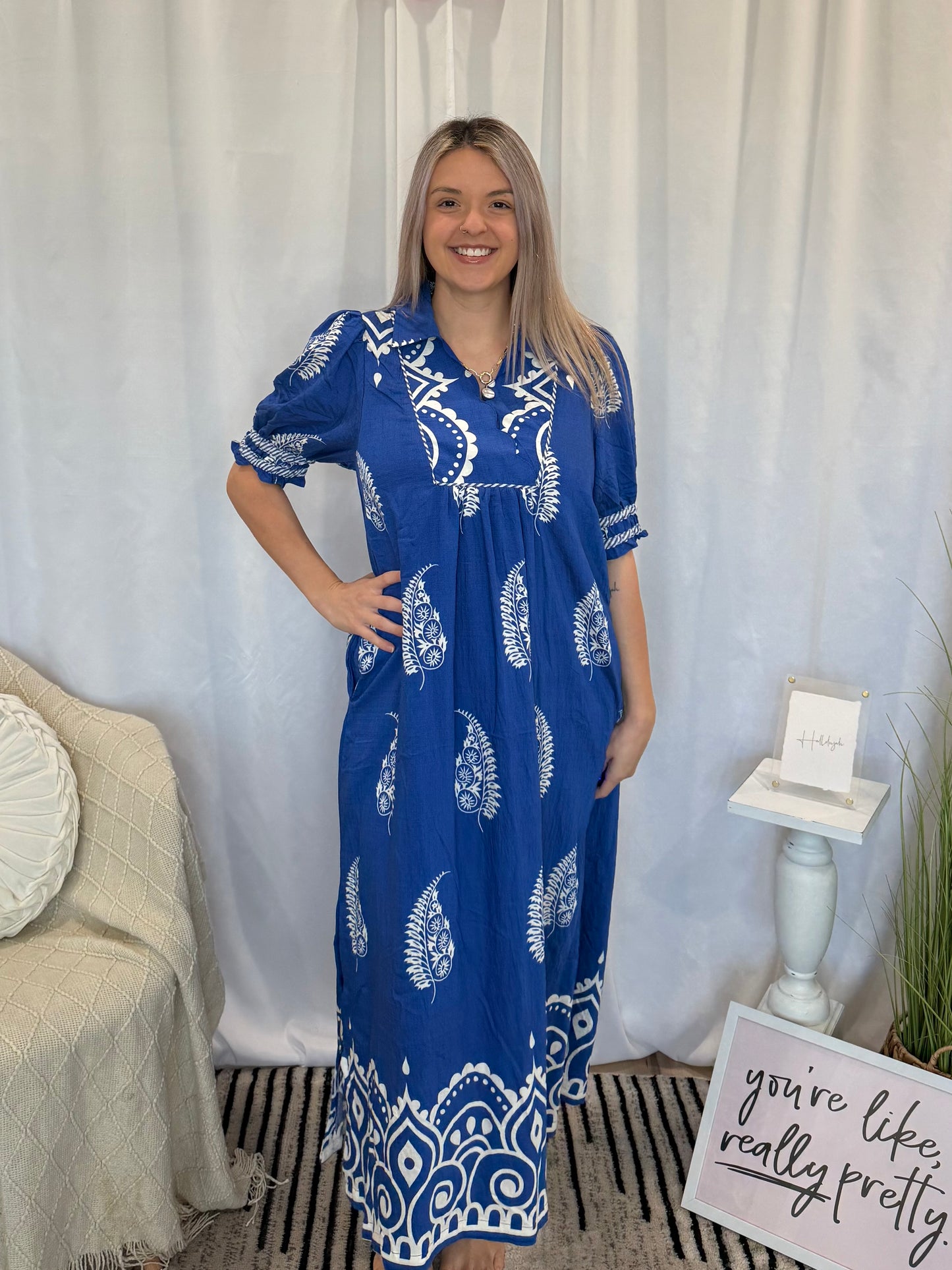 Blueberry Whipped Dress (Pockets!)