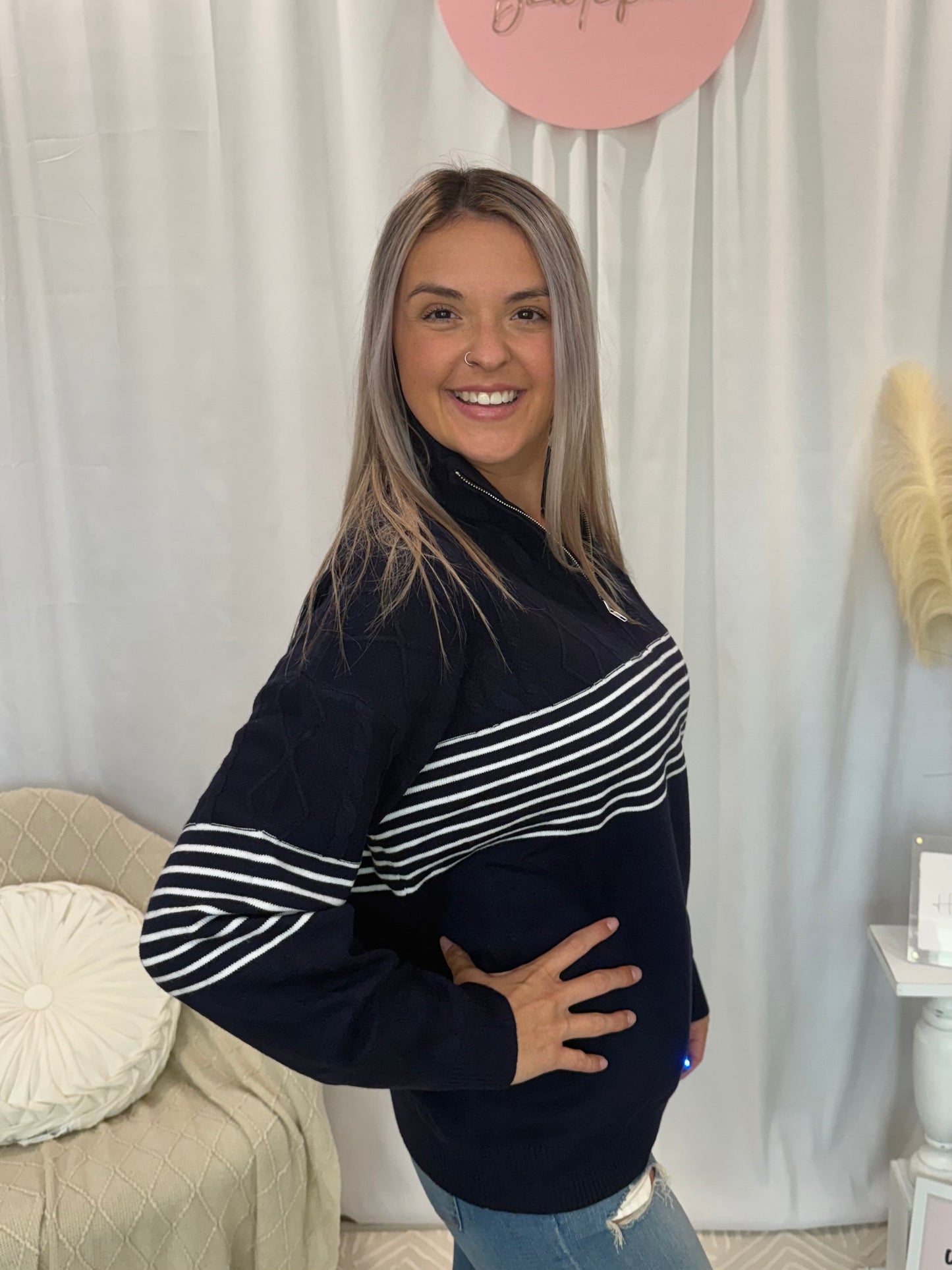 Cozy Navy Sweater