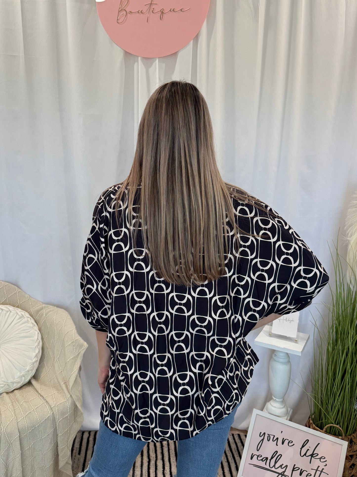 Black Date Night Top