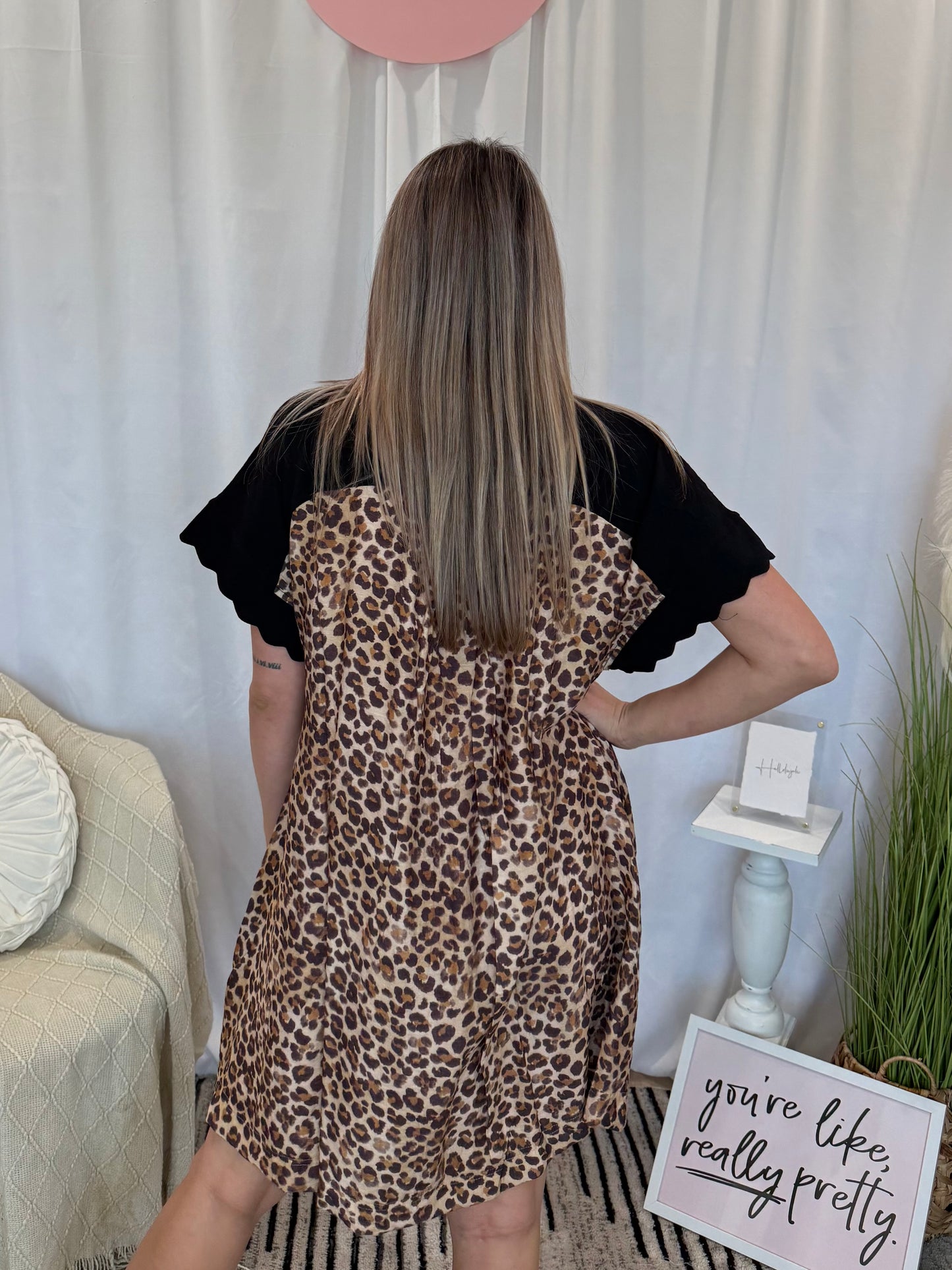Sleek Cheetah Dress (Pockets!)