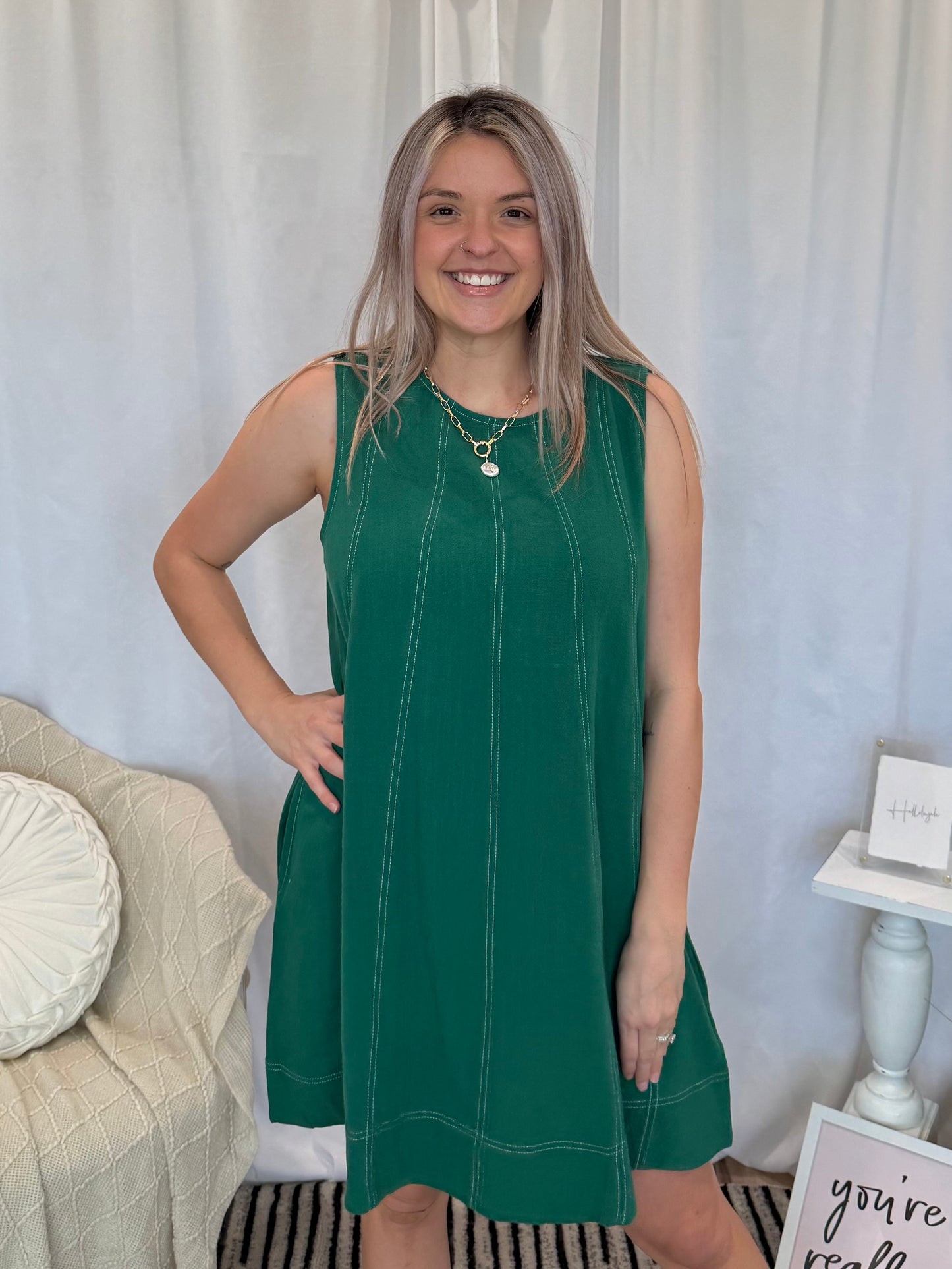 Emerald Abyss Dress (Pockets!)