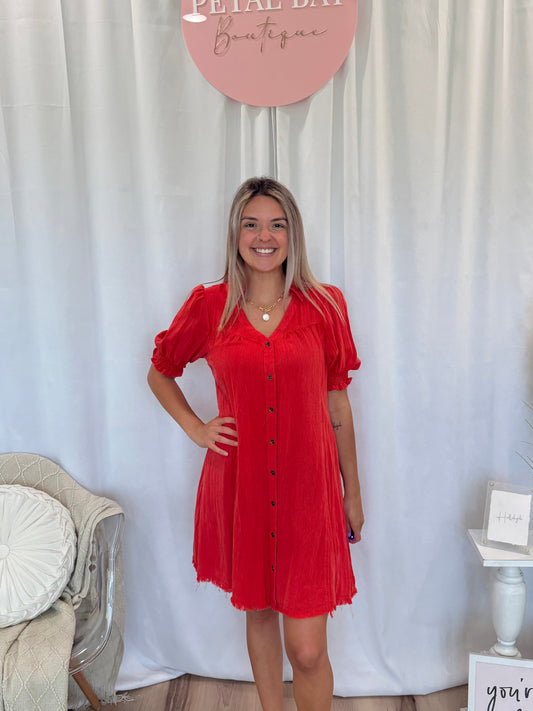 Sassy Scarlet Dress