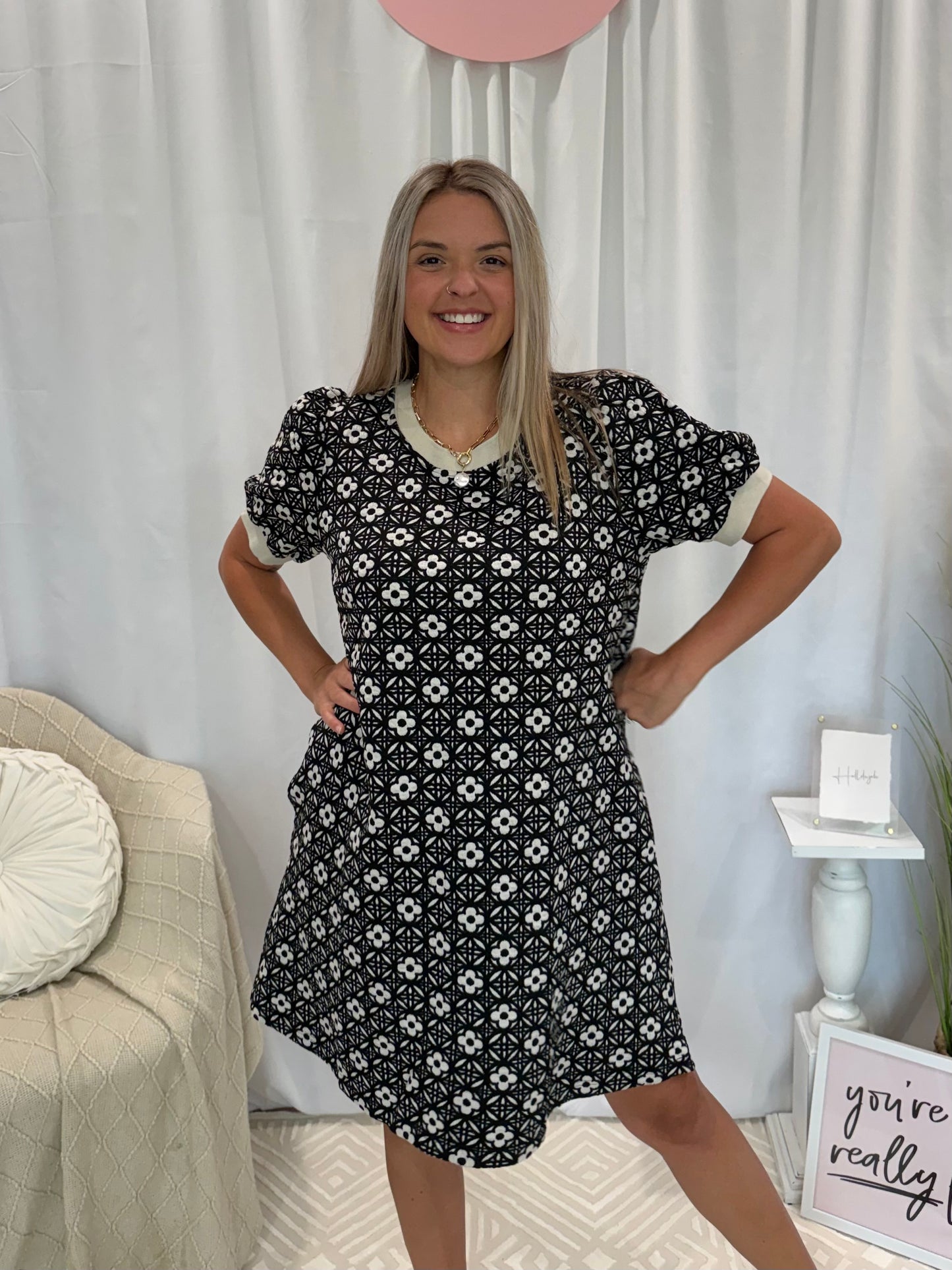 Everyday Chic Onyx Dress (Pockets!)