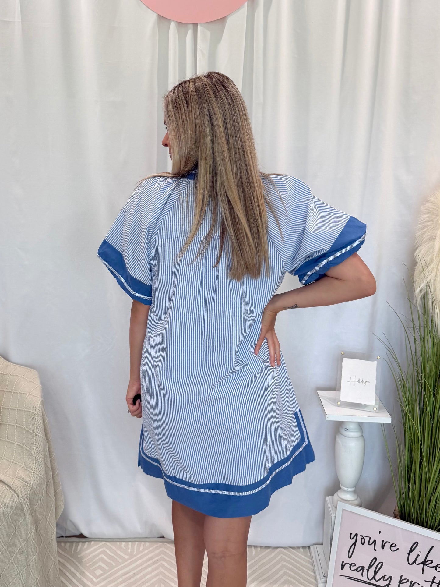 Blue Bliss Dress (Pockets!)