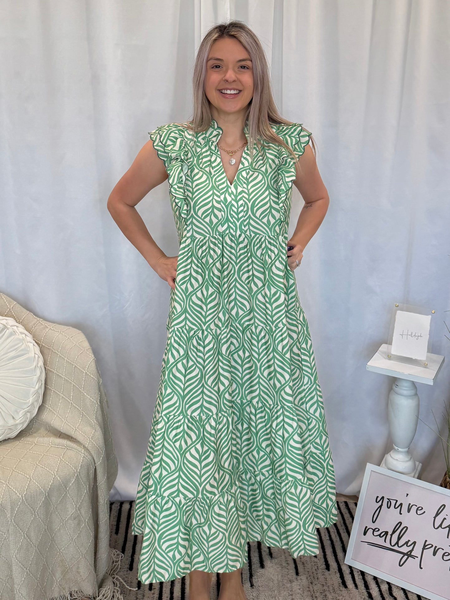 Green As Ever Dress