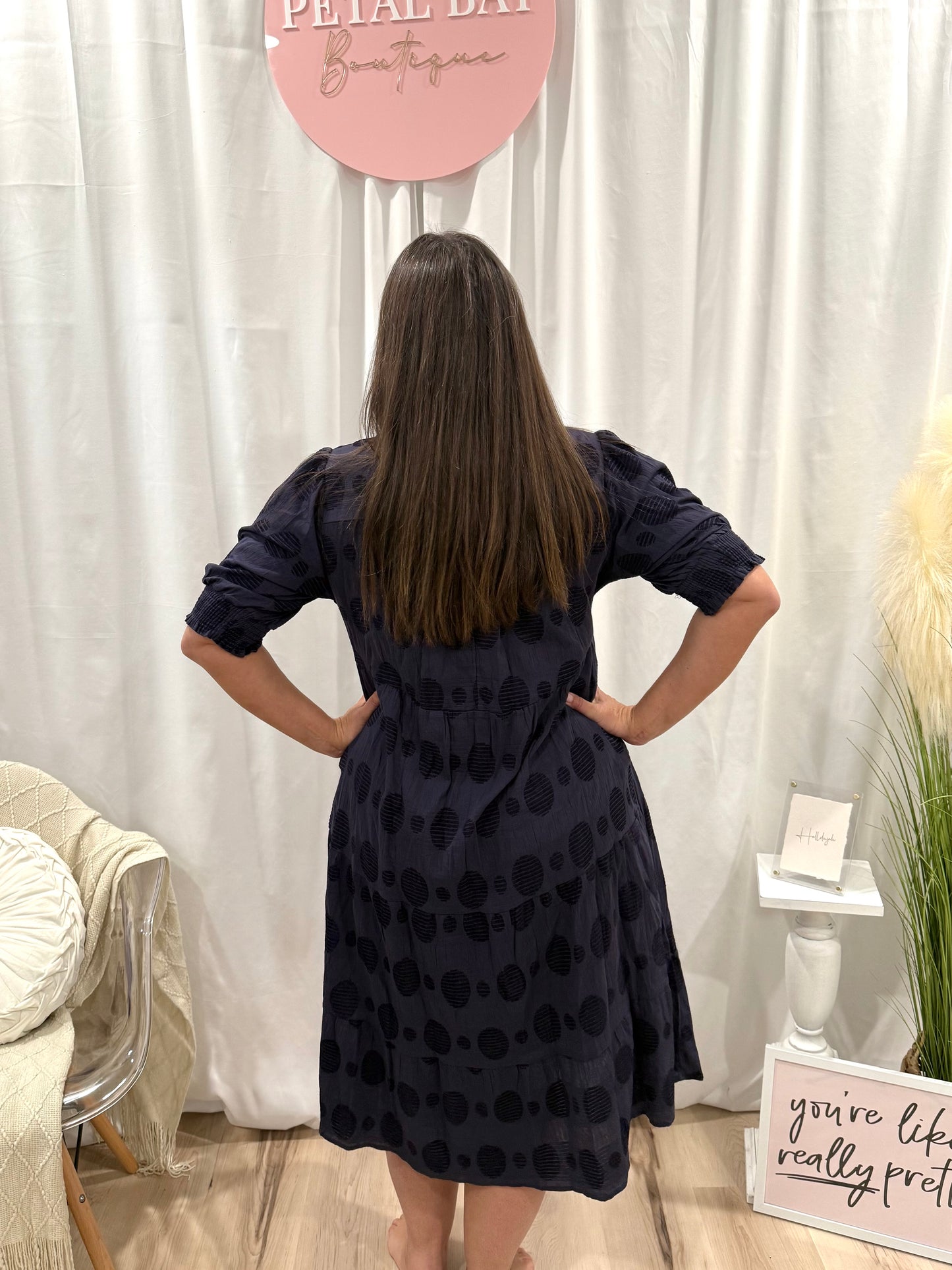 Navy Nightshade Dress