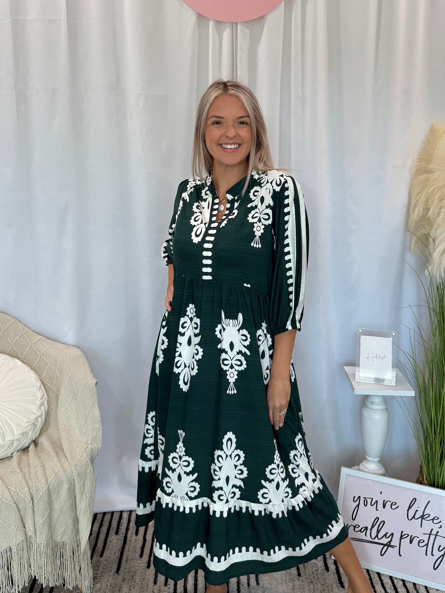 Evergreen French Quarter Dress