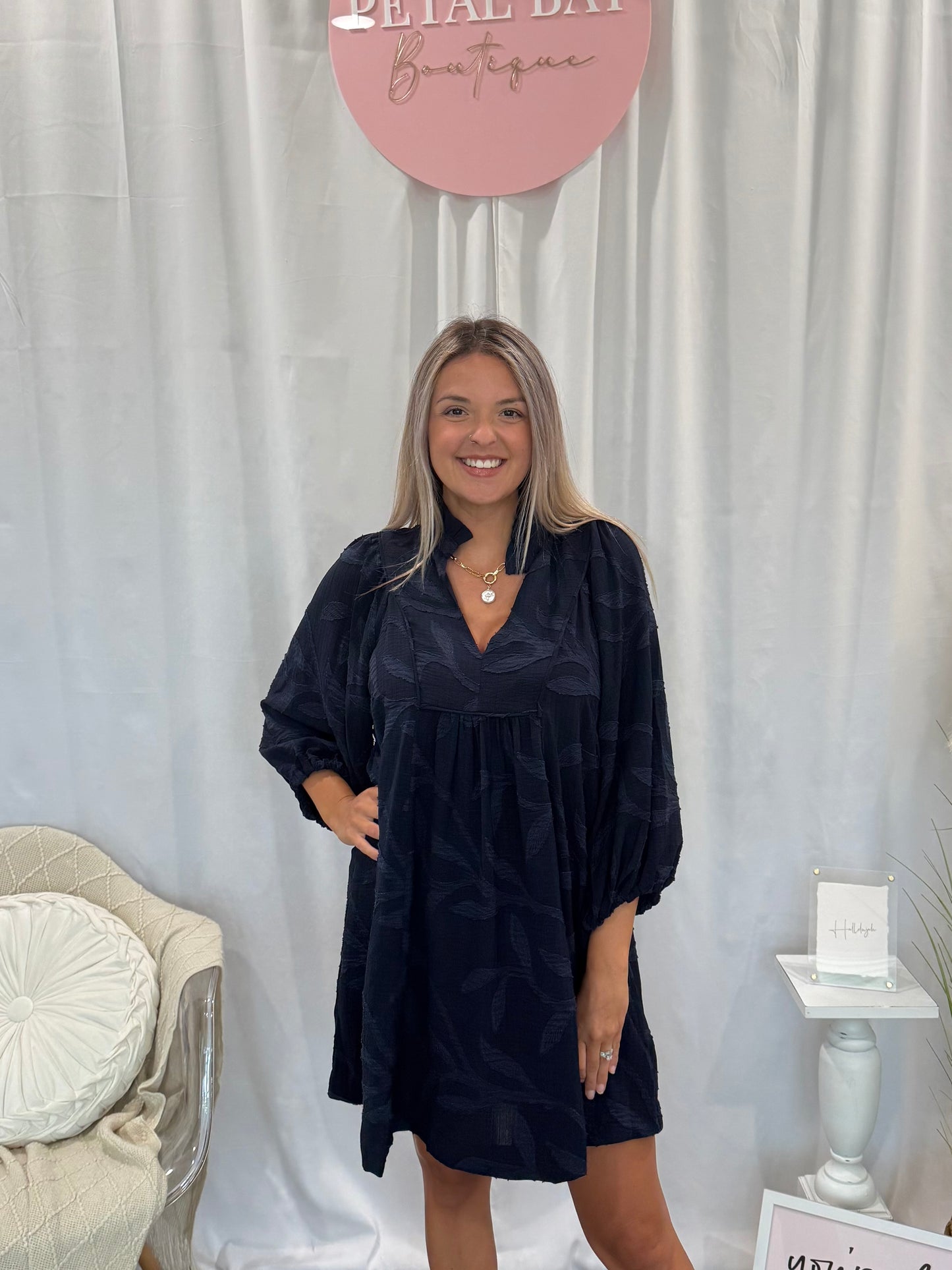 Signature Navy Dress